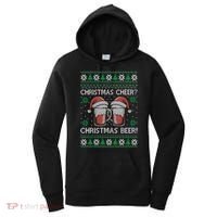 Funny Christmas Cheer Christmas Beer Ugly Sweater Women's Hoodie thumb 0