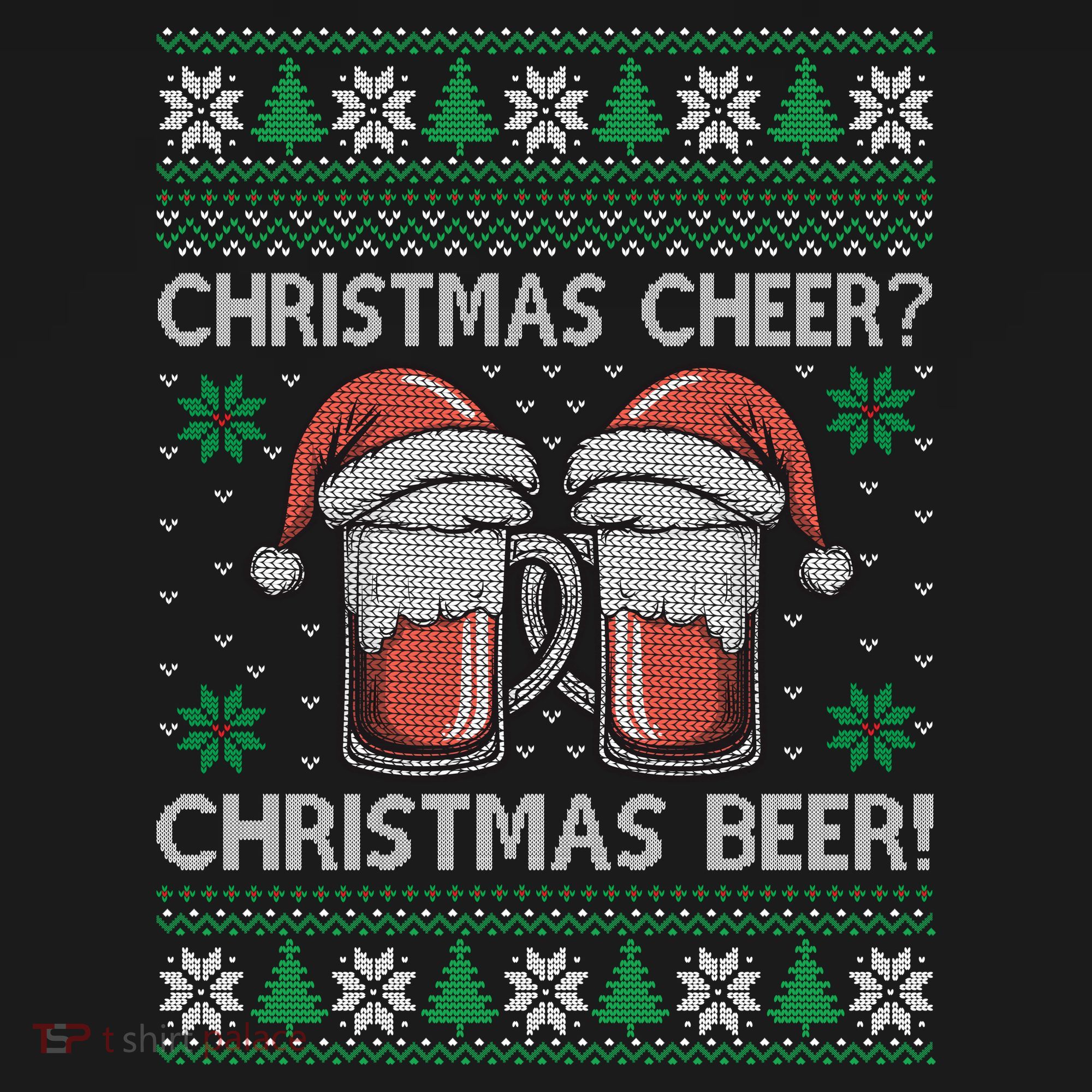 Funny Christmas Cheer Christmas Beer Ugly Sweater Women's Hoodie