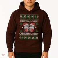 Funny Christmas Cheer Christmas Beer Ugly Sweater Hoodie thumb 2