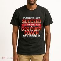 Fun Cross Country Coach Gift Funny Running Coaches Quote Tall T-Shirt thumb 2