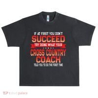 Fun Cross Country Coach Gift Funny Running Coaches Quote Urban Oversized Heavyweight T-Shirt thumb 0