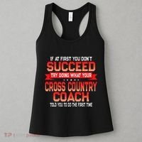 Fun Cross Country Coach Gift Funny Running Coaches Quote Women's Tank Top thumb 3