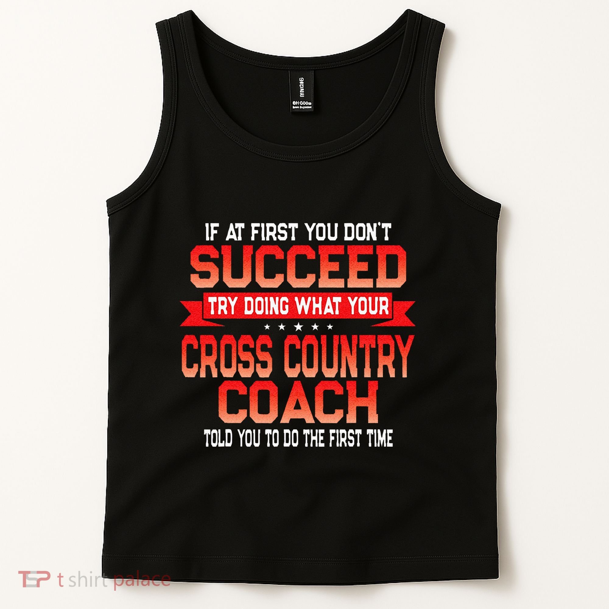Fun Cross Country Coach Gift Funny Running Coaches Quote Tank Top