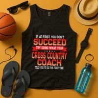 Fun Cross Country Coach Gift Funny Running Coaches Quote Tank Top thumb 4