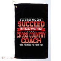 Fun Cross Country Coach Gift Funny Running Coaches Quote Golf Towel thumb 0