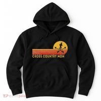 Funny Cross Country Mom Cross Country Running Retro Hoodie thumb 0