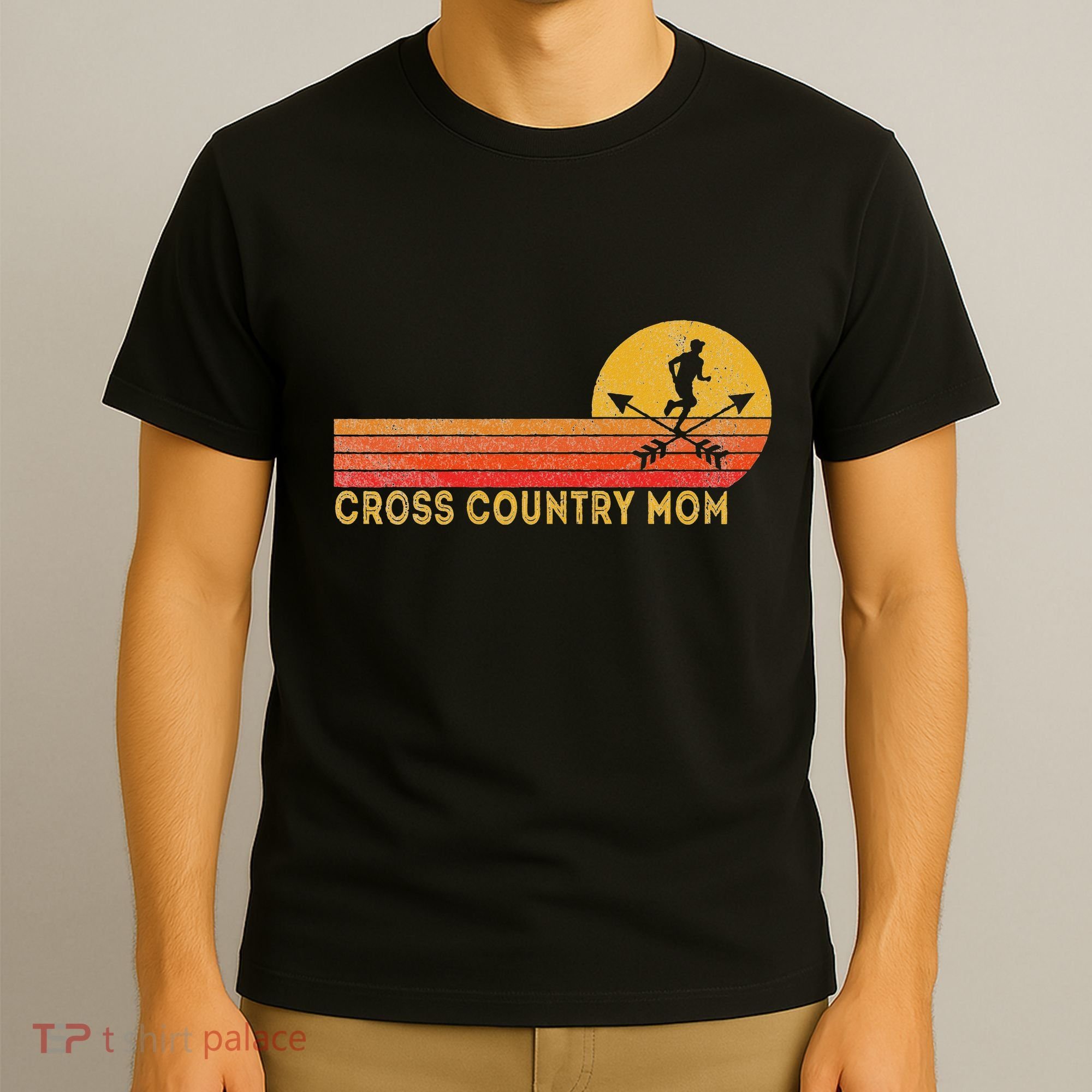 Funny Cross Country Mom Cross Country Running Retro T-Shirt
