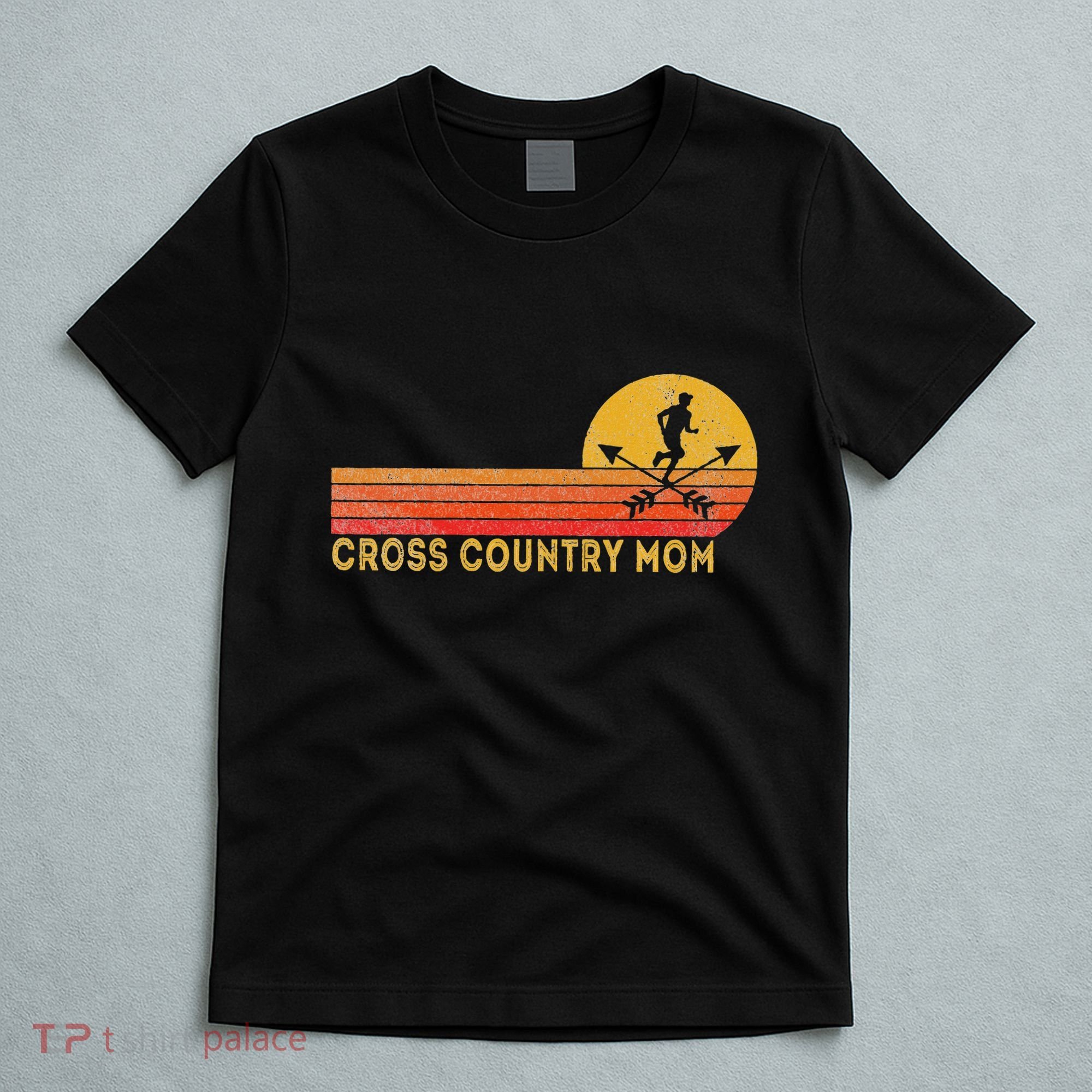 Funny Cross Country Mom Cross Country Running Retro T-Shirt
