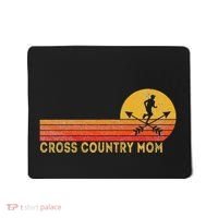 Funny Cross Country Mom Cross Country Running Retro Mousepad thumb 0