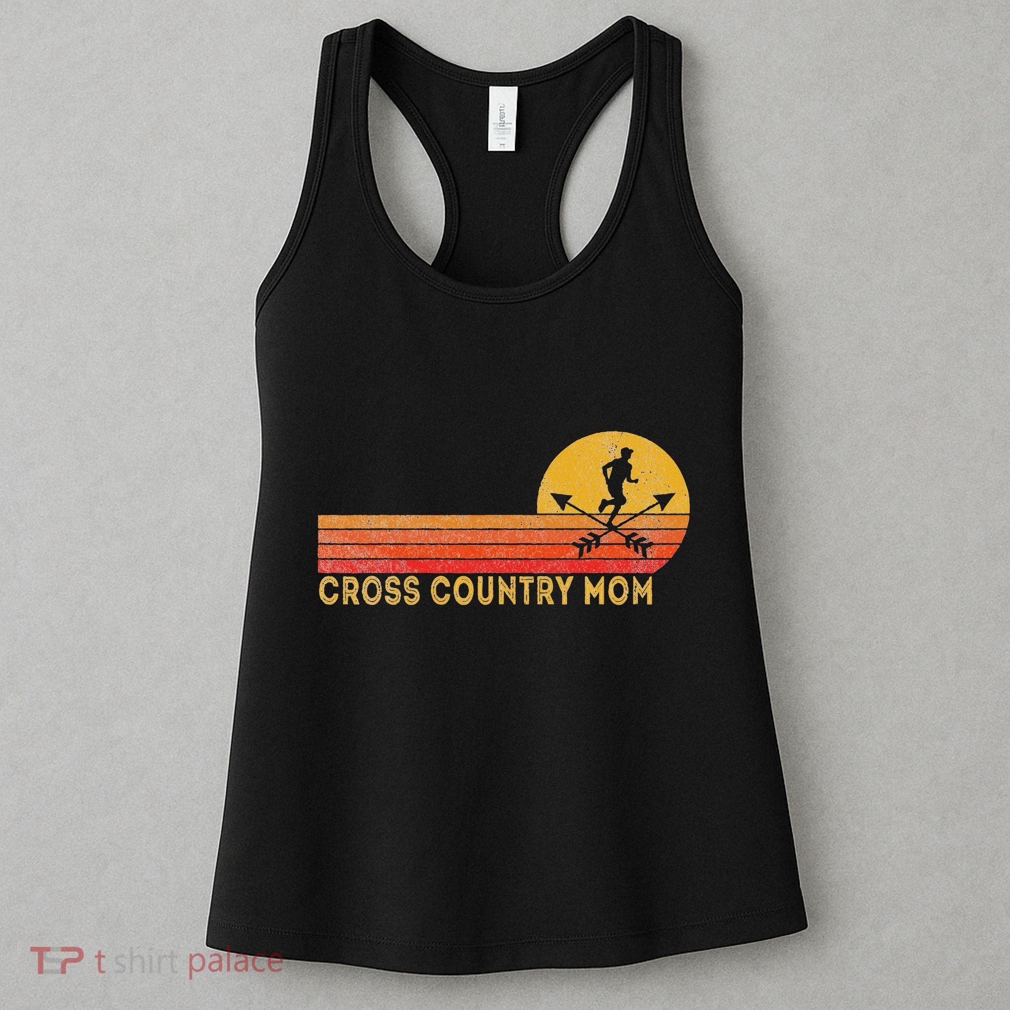 Funny Cross Country Mom Cross Country Running Retro Women's Tank Top