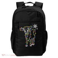Festive Cow Christmas Light Decoration Backpack thumb 0