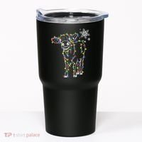 Festive Cow Christmas Light Decoration Tumbler thumb 0