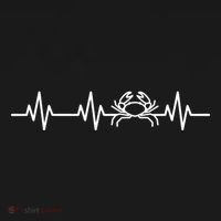 Funny Crabbing Crab Fishing Heart Beat Love Life Mom Dad Gift Women's Hoodie thumb 2