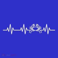 Funny Crabbing Crab Fishing Heart Beat Love Life Mom Dad Gift Sweatshirt thumb 3