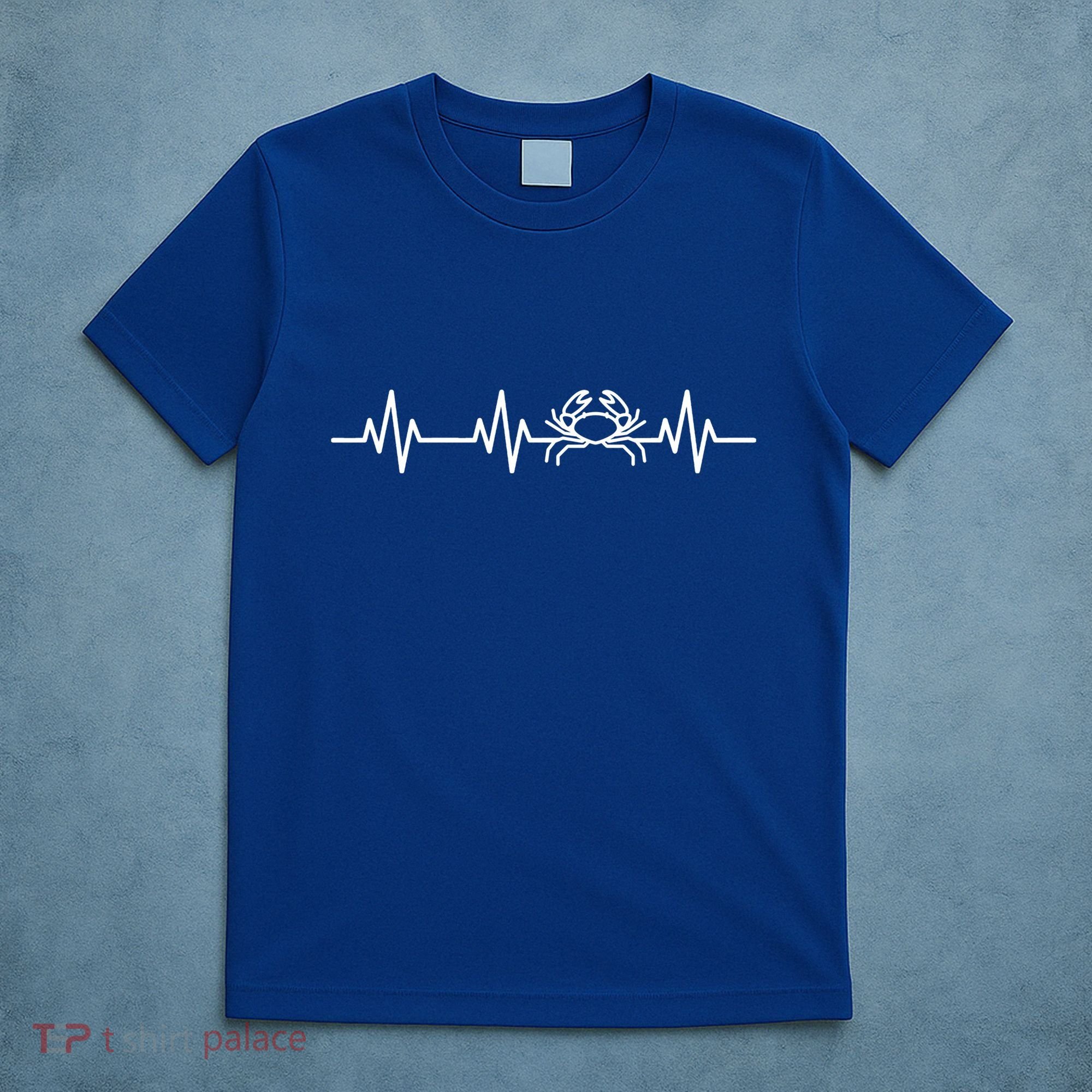 Funny Crabbing Crab Fishing Heart Beat Love Life Mom Dad Gift T-Shirt