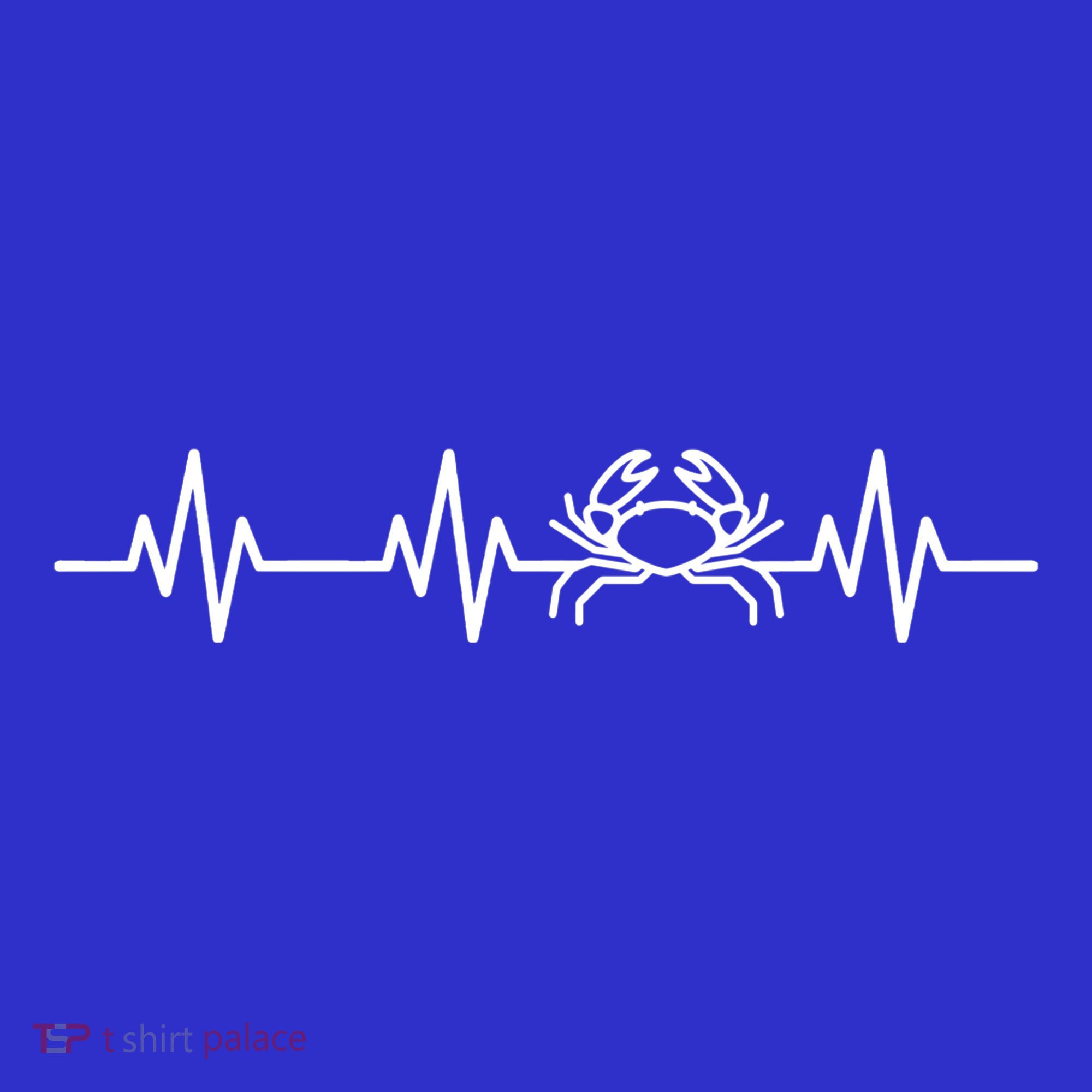 Funny Crabbing Crab Fishing Heart Beat Love Life Mom Dad Gift T-Shirt