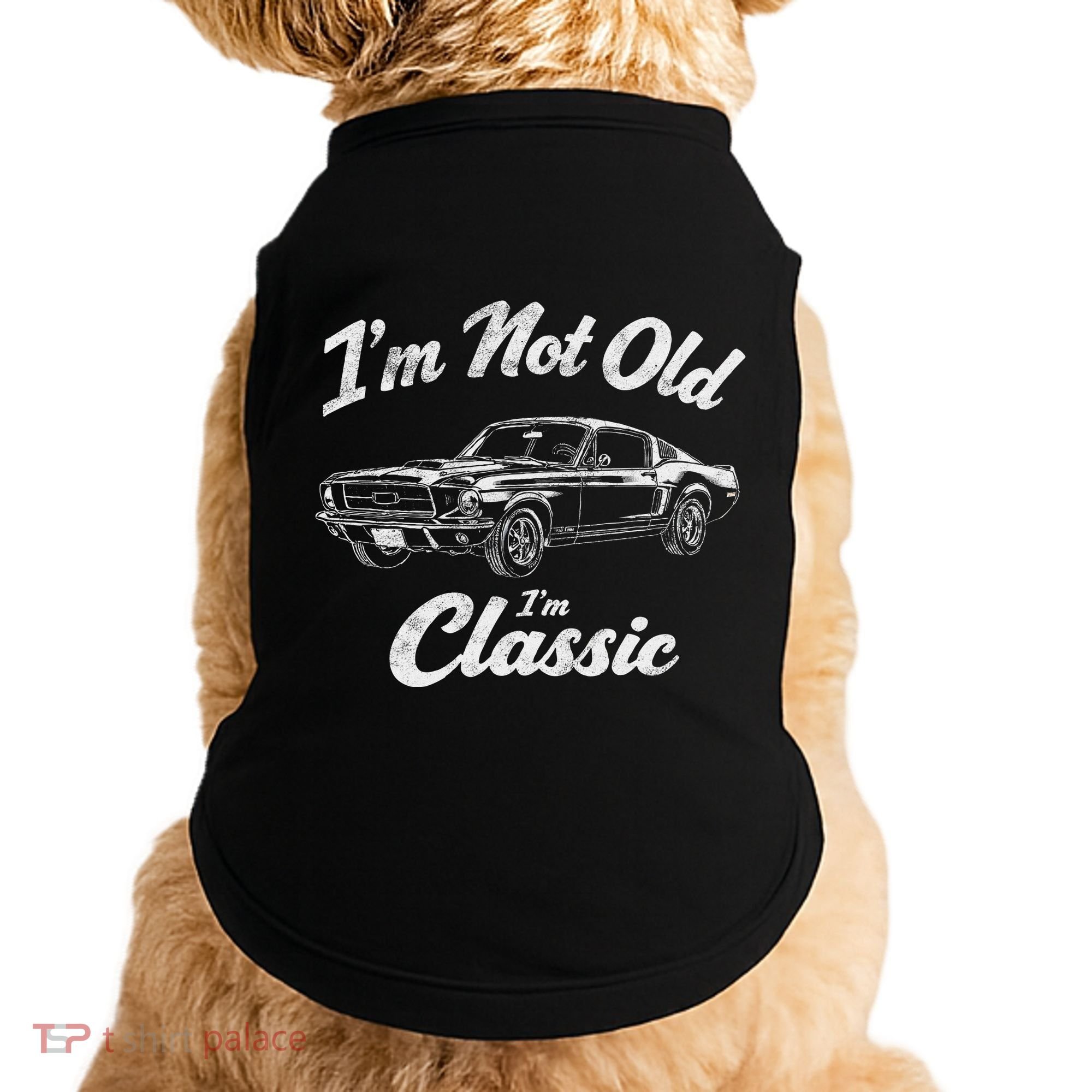 Funny Classic Car Guy Humor Saying For Old Man Enthusiasts Doggie Tank