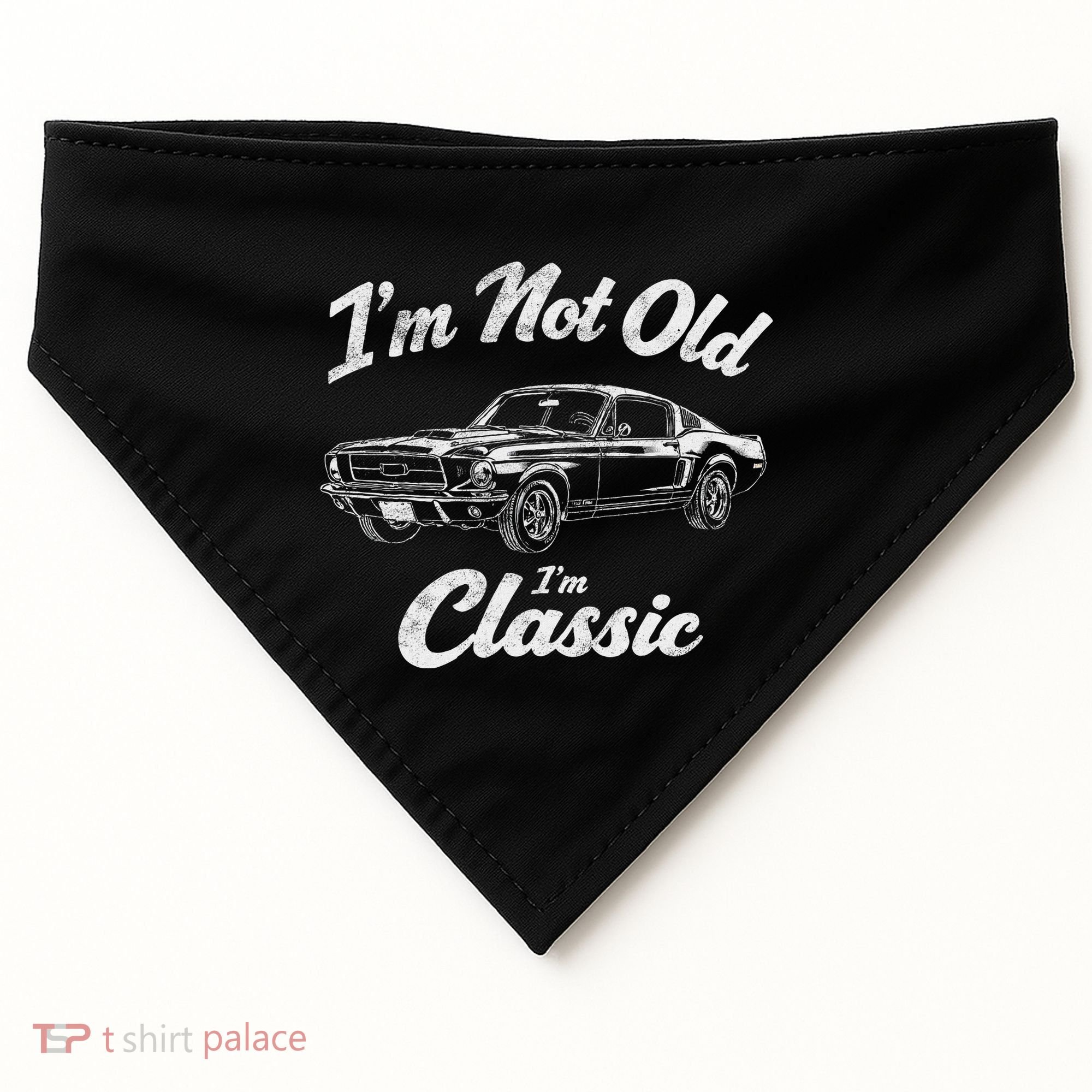 Funny Classic Car Guy Humor Saying For Old Man Enthusiasts USA-Made Doggie Bandana