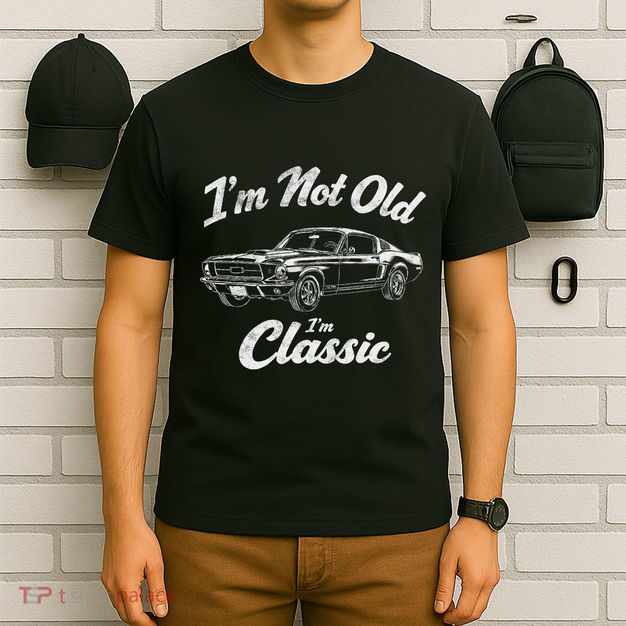 Funny Classic Car Guy Humor Saying For Old Man Enthusiasts T-Shirt