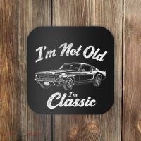 Funny Classic Car Guy Humor Saying For Old Man Enthusiasts Coaster thumb 0