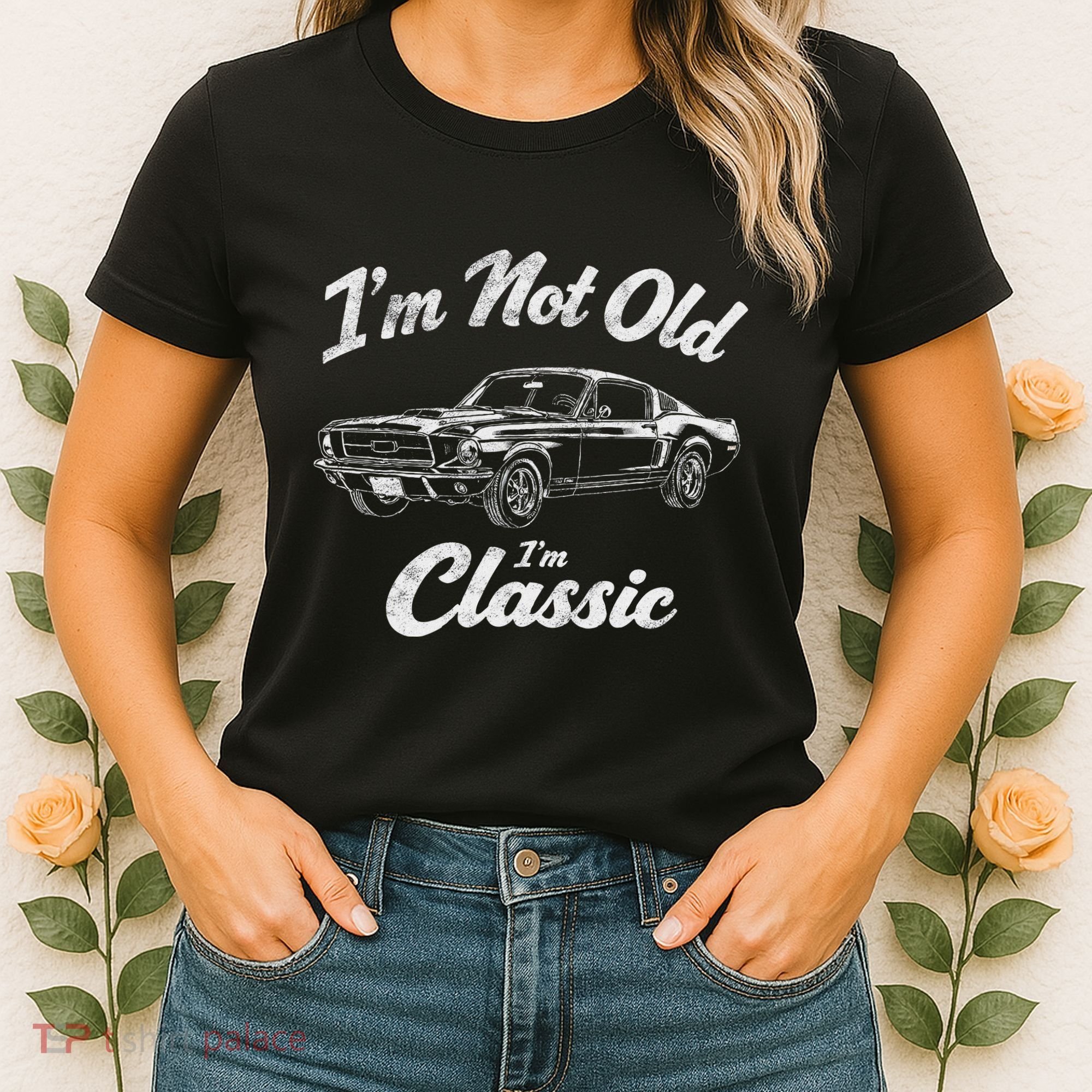 Funny Classic Car Guy Humor Saying For Old Man Enthusiasts Women's T-Shirt