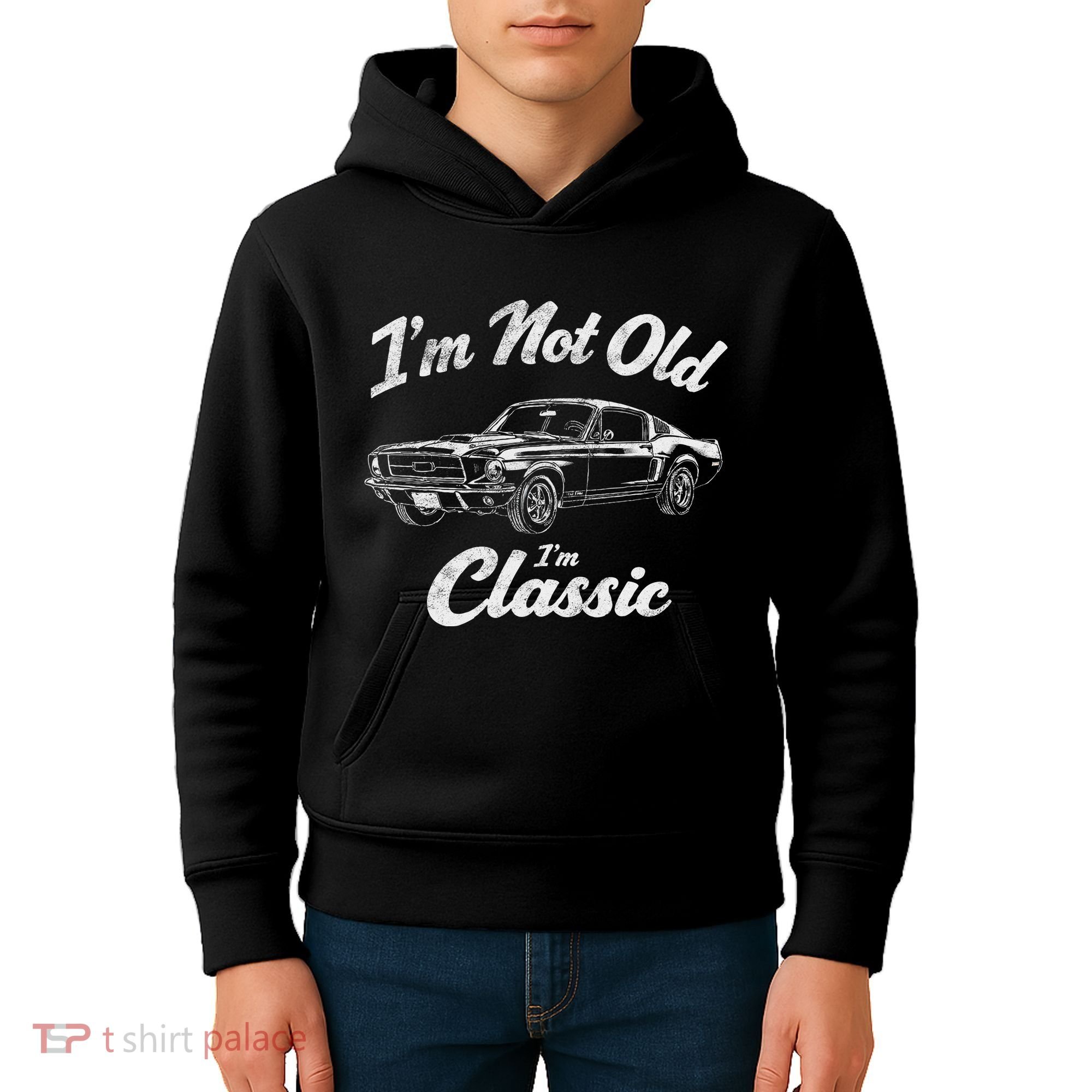 Funny Classic Car Guy Humor Saying For Old Man Enthusiasts Kids Hoodie