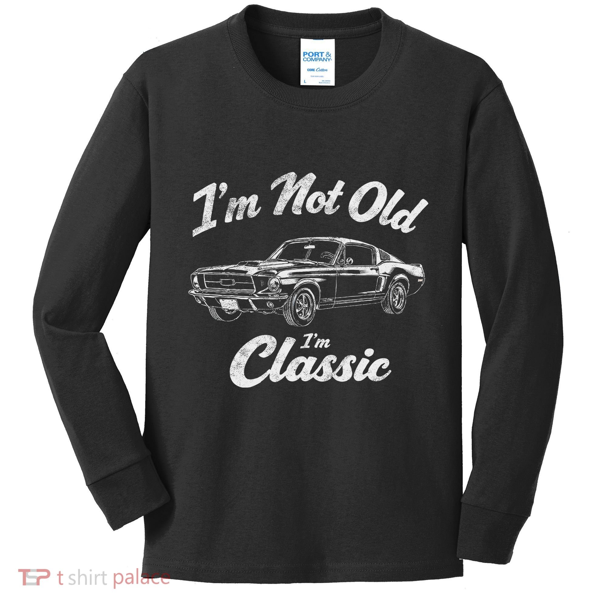 Funny Classic Car Guy Humor Saying For Old Man Enthusiasts Kids Long Sleeve Shirt