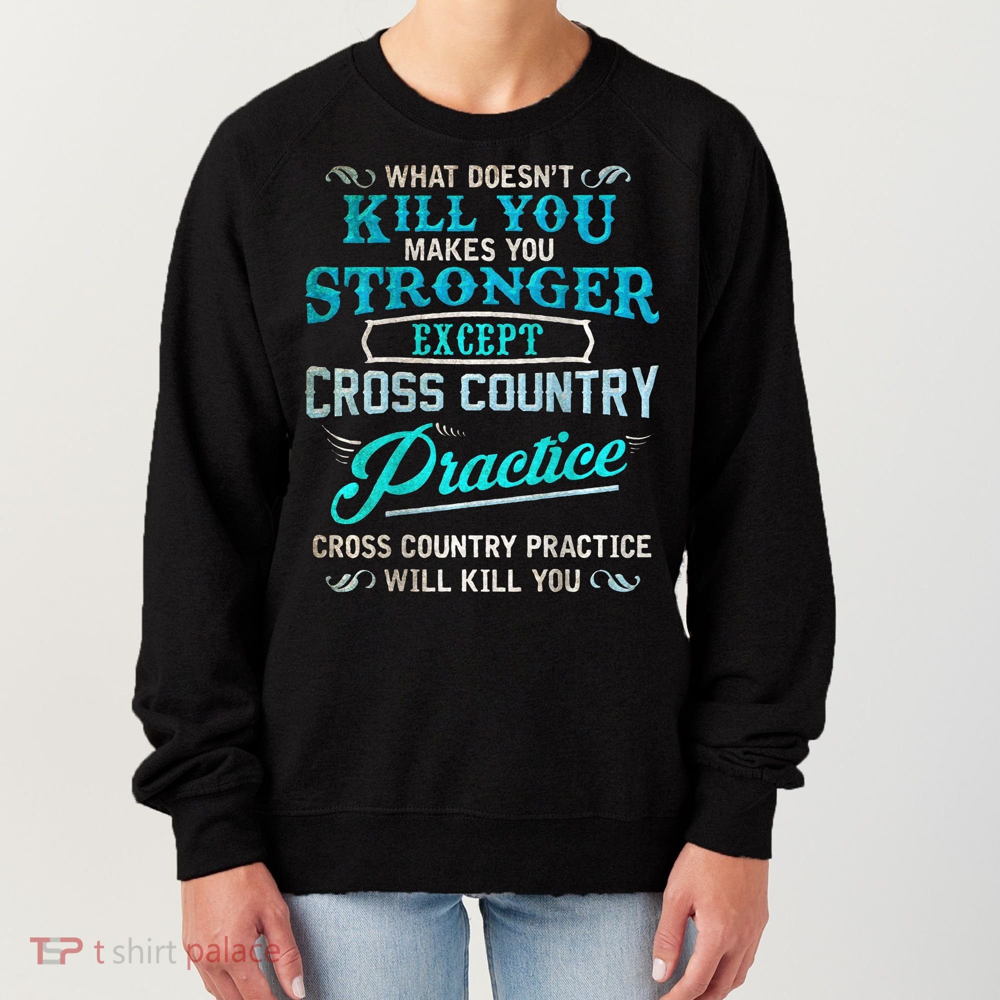 Funny Cross Country Runner Gift For Running Coach Women's Sweatshirt
