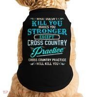 Funny Cross Country Runner Gift For Running Coach Doggie Tank thumb 0