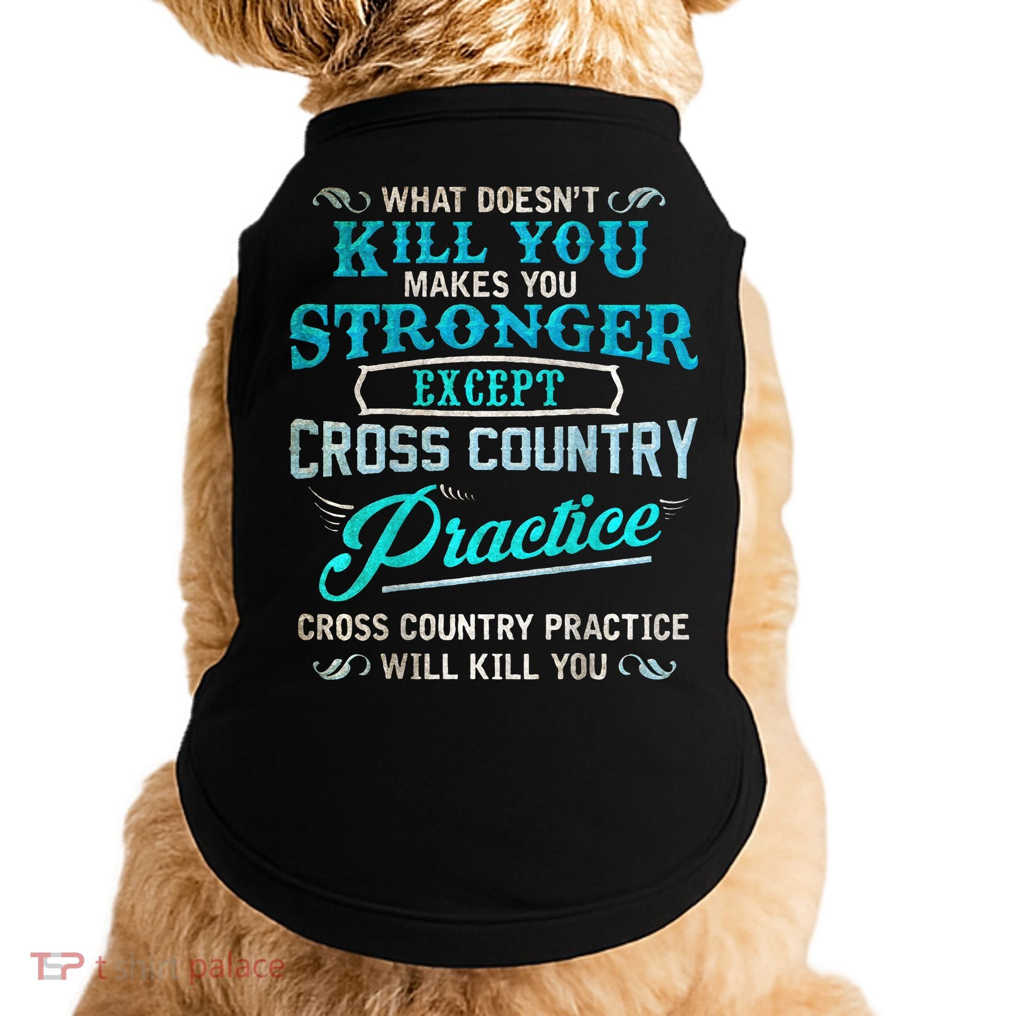 Funny Cross Country Runner Gift For Running Coach Doggie Tank