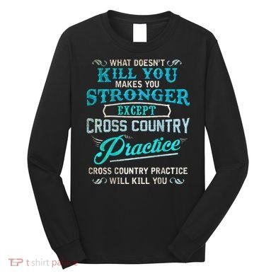 Funny Cross Country Runner Gift For Running Coach Long Sleeve Shirt