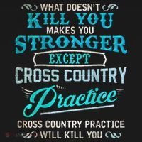 Funny Cross Country Runner Gift For Running Coach Apron thumb 3