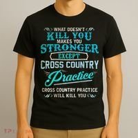 Funny Cross Country Runner Gift For Running Coach T-Shirt thumb 3