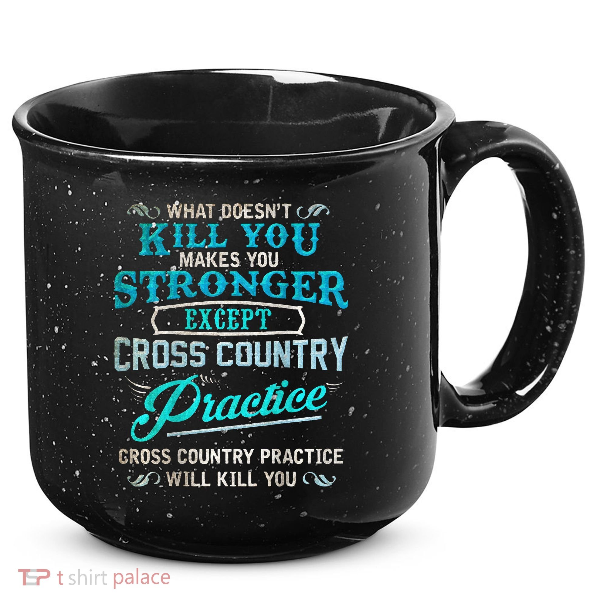 Funny Cross Country Runner Gift For Running Coach 15oz Campfire Ceramic Mug