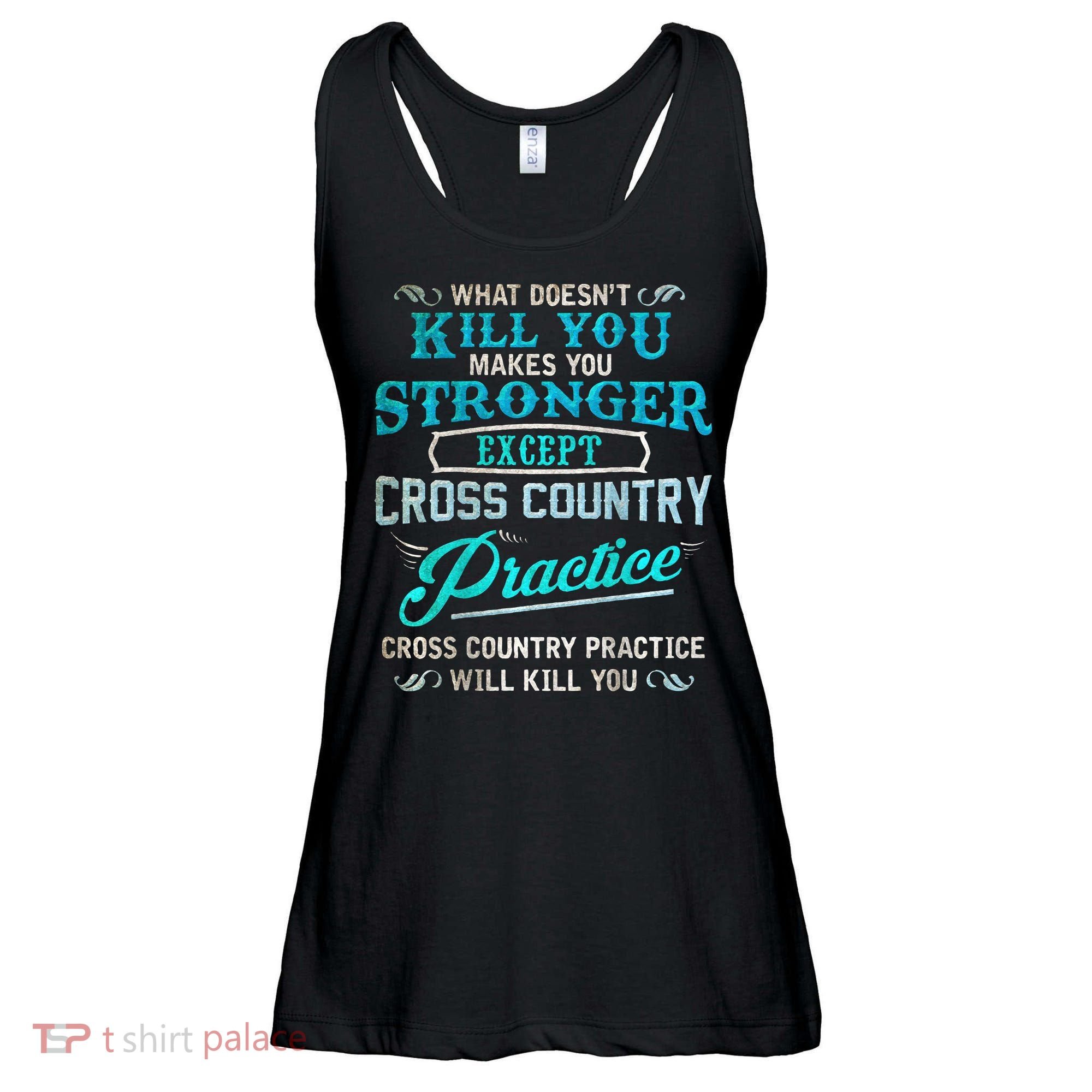 Funny Cross Country Runner Gift For Running Coach Ladies Essential Flowy Tank