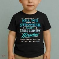 Funny Cross Country Runner Gift For Running Coach Toddler T-Shirt thumb 2
