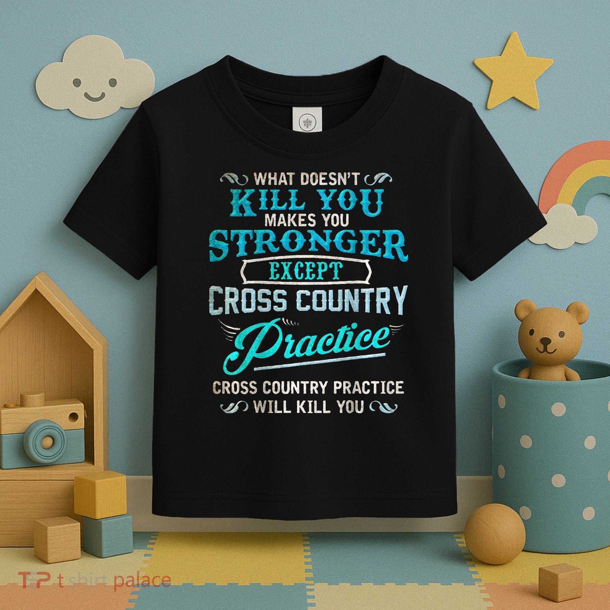 Funny Cross Country Runner Gift For Running Coach Toddler T-Shirt