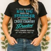 Funny Cross Country Runner Gift For Running Coach Women's T-Shirt thumb 2