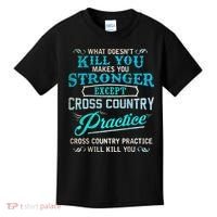 Funny Cross Country Runner Gift For Running Coach Kids T-Shirt thumb 0