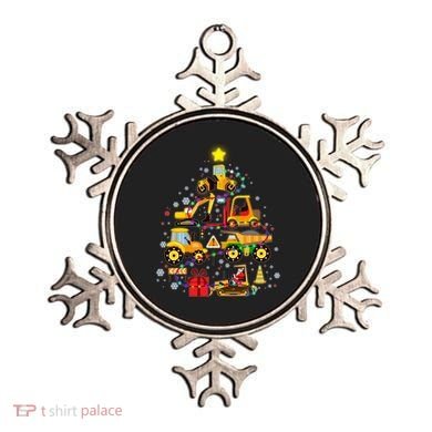 Funny Christmas Construction Vehicles Tree Ornament