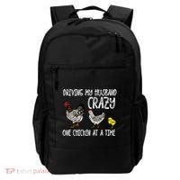 Funny Crazy Chicken Lady Gift For Fowl Animal Lover Gift Backpack thumb 0