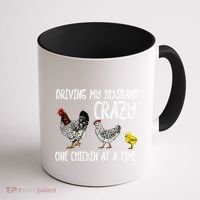 Funny Crazy Chicken Lady Gift For Fowl Animal Lover Gift Coffee Mug thumb 1