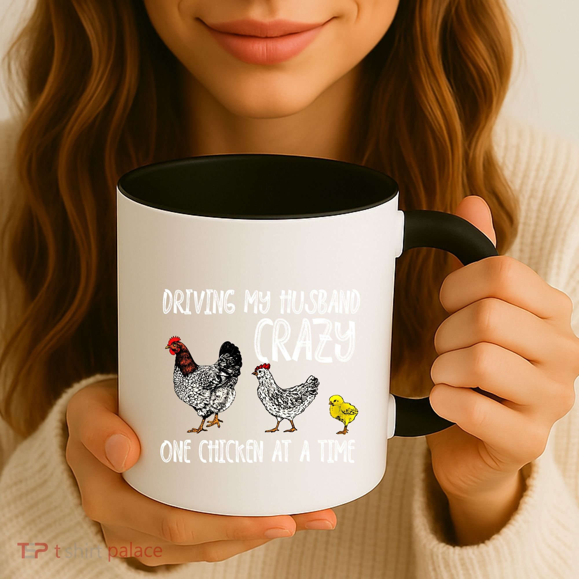 Funny Crazy Chicken Lady Gift For Fowl Animal Lover Gift Coffee Mug