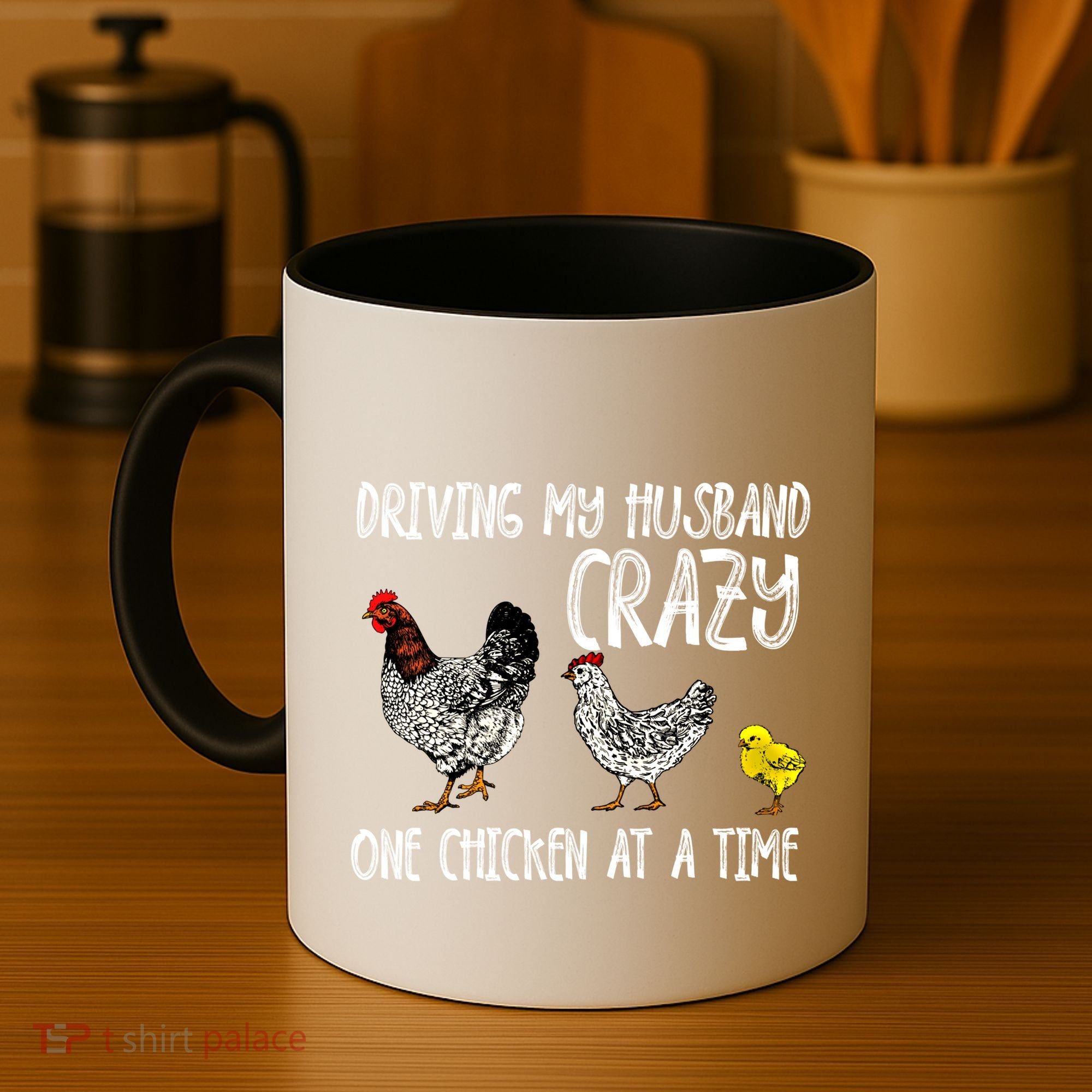 Funny Crazy Chicken Lady Gift For Fowl Animal Lover Gift Coffee Mug