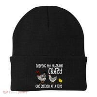 Funny Crazy Chicken Lady Gift For Fowl Animal Lover Gift Beanie thumb 0
