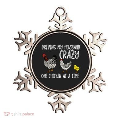 Funny Crazy Chicken Lady Gift For Fowl Animal Lover Gift Ornament