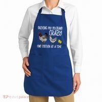 Funny Crazy Chicken Lady Gift For Fowl Animal Lover Gift Apron thumb 2