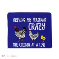 Funny Crazy Chicken Lady Gift For Fowl Animal Lover Gift Mousepad thumb 0