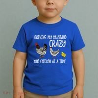 Funny Crazy Chicken Lady Gift For Fowl Animal Lover Gift Toddler T-Shirt thumb 2