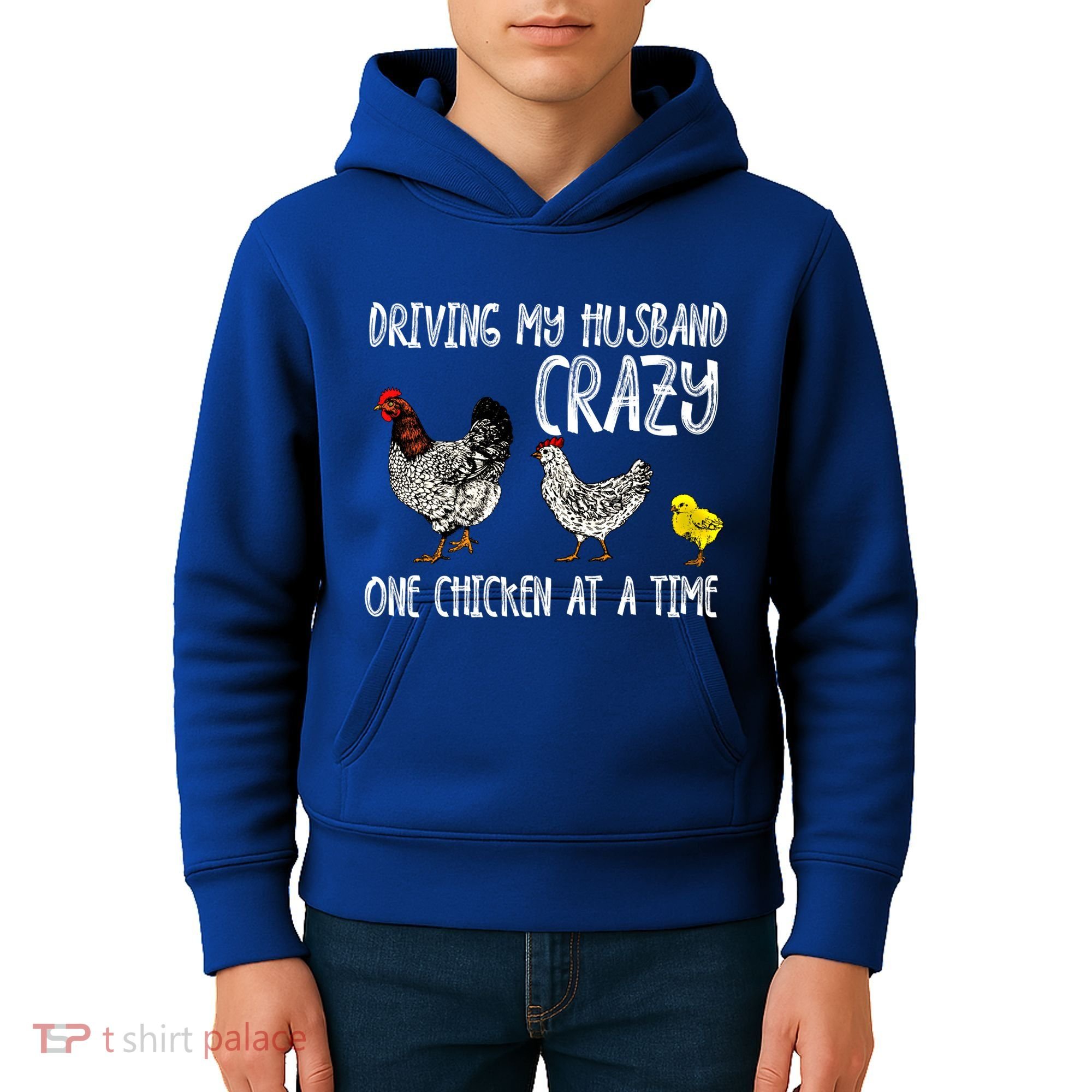 Funny Crazy Chicken Lady Gift For Fowl Animal Lover Gift Kids Hoodie
